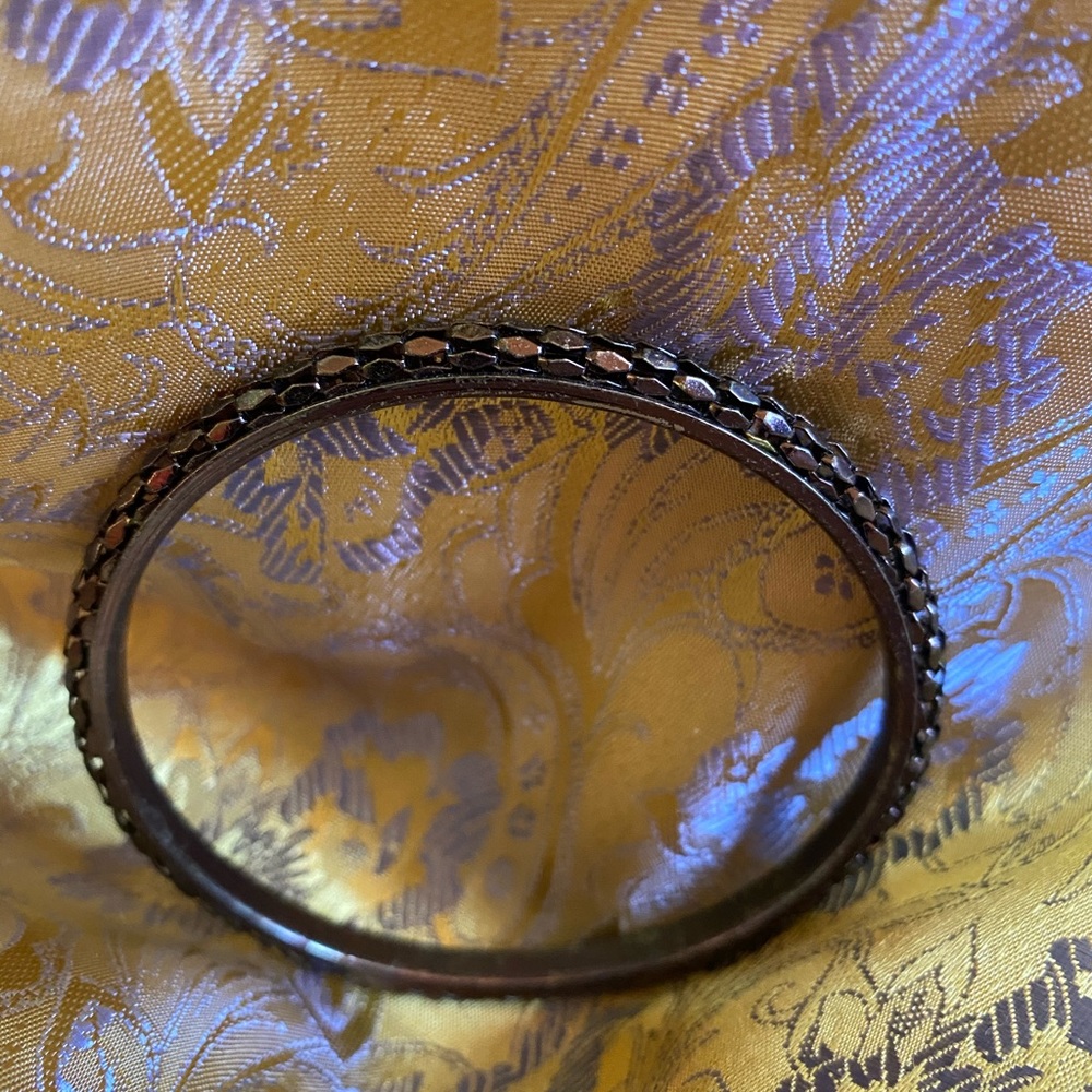 Brown beaded bangle - Picture 2 of 2